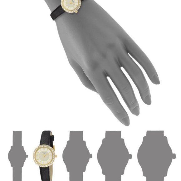 Kate Spade New York 1YRU0743 Womens Cornelia Black Leather Strap Watch main image 8